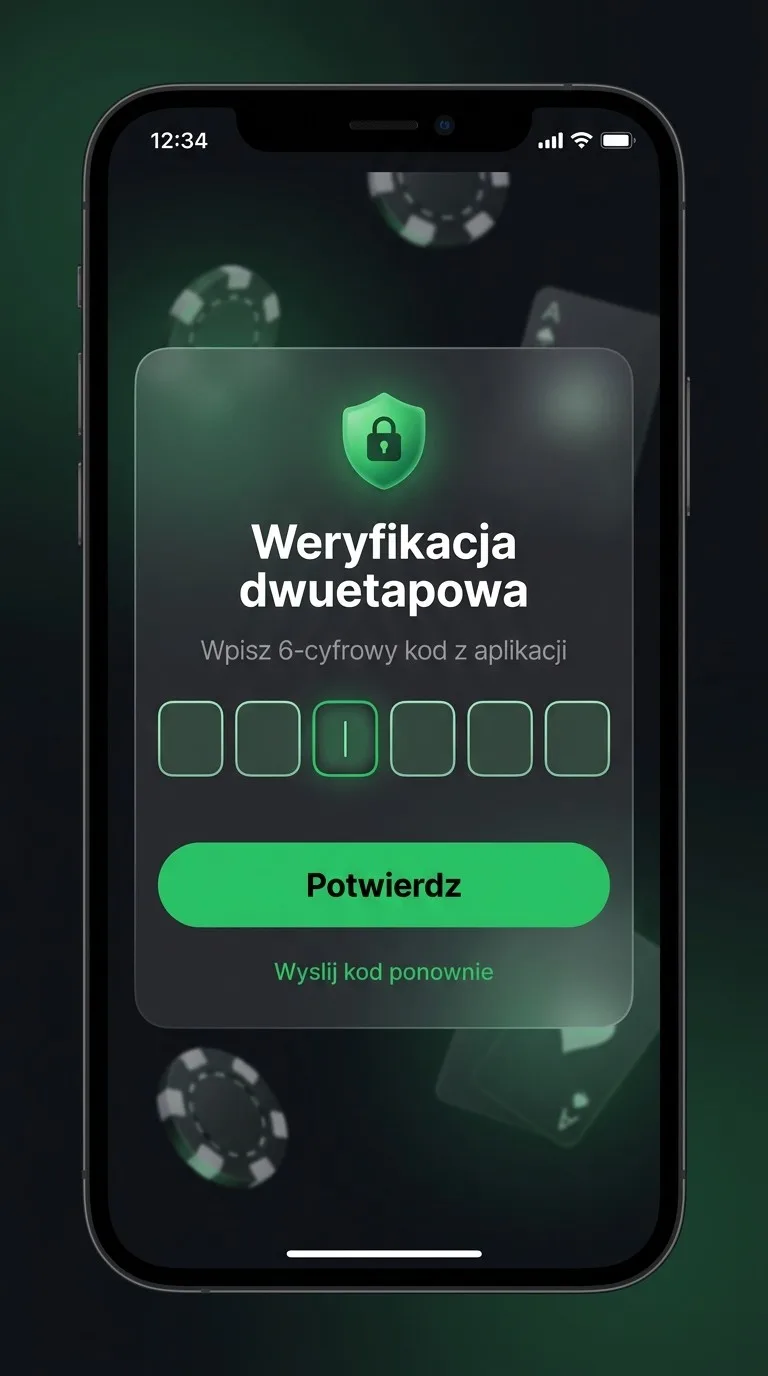 Ekran weryfikacji dwuetapowej 2FA w BetonRed